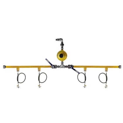 Central de Gás Completa 4 P-13 com Regulador 12 Kg/h