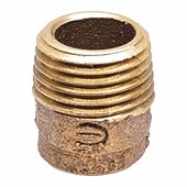 Conector de bronze 15 mm x 1/2" Macho-Bolsa