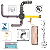 Curva Longa Tupy Preto 1" NPT 300 LBS Alta Pressão