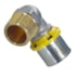 Joelho 90 Fixo Macho 26 mm x 3/4" NPT para Tubo Multicamada