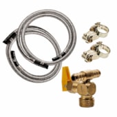 Kit registro roco 1/2 + mangueira de aço