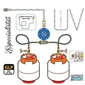 Kit Tubo 16x2 2MTS + Joelho + Conector A-UV Instalação Gás