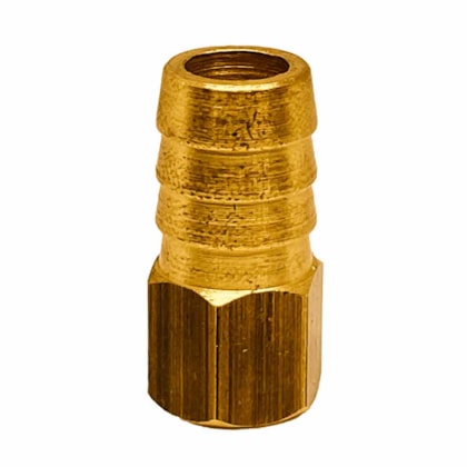 Niple para Mangueira Latão 1/8" NPT Fêmea x 1/2" BM-Bico de Mangueira