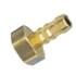 Niple para Mangueira Latão 3/4" NPT Fêmea x 3/" BM-Bico de Mangueira