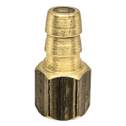 Niple para Mangueira Latão 3/8" NPT Fêmea x 1/2" BM-Bico de Mangueira