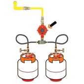 Regulador Para Gás BP 2202 1/2" NPT GLP Fêmea Baixa Pressão Vermelho