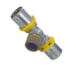Tee 90° Macho DN 20 mm x 1/2" NPT - Amanco Gás Multicamada