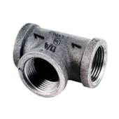 Tee Tupy Red 1" x 1" x 1.1/4" NPT Preto Média Pressão 150 LBS