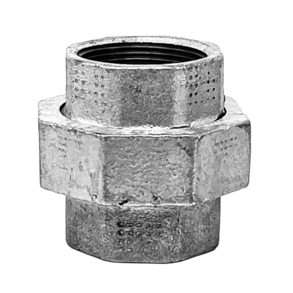 União para Gás Tupy 2"  NPT Galvanizada 3 Pças 150 LBS